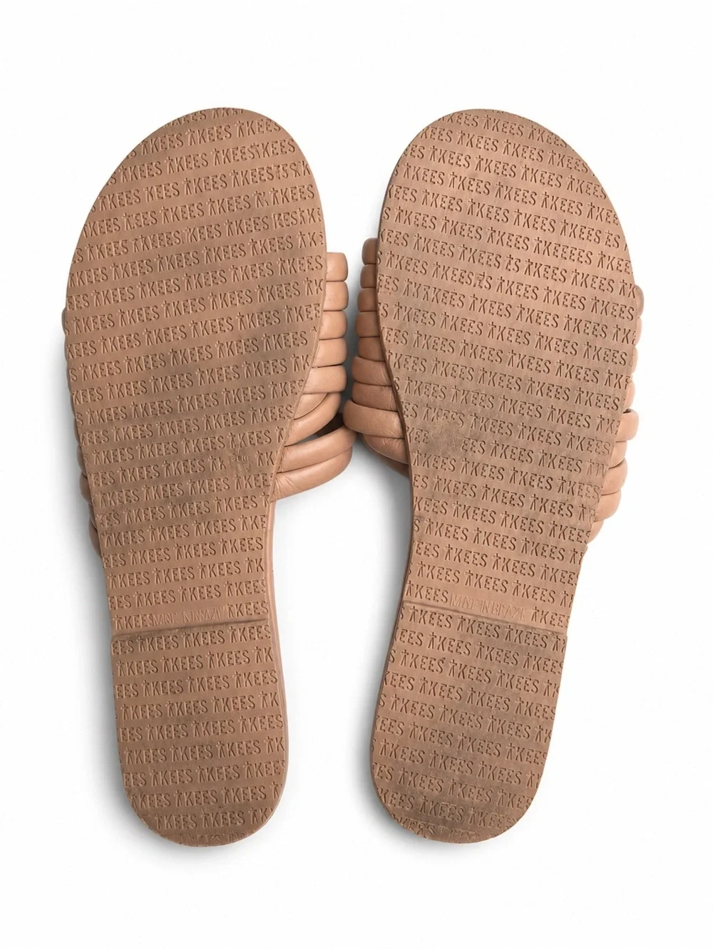 TKEES Flip Flop Slides Avery Slip On Sandals Nude color size 6
